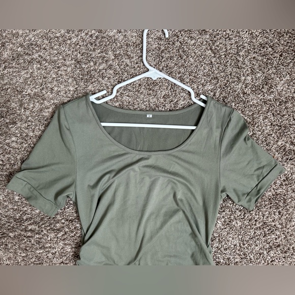 Maternity Bodycon Dress Side Ruch - Picture 4 of 4